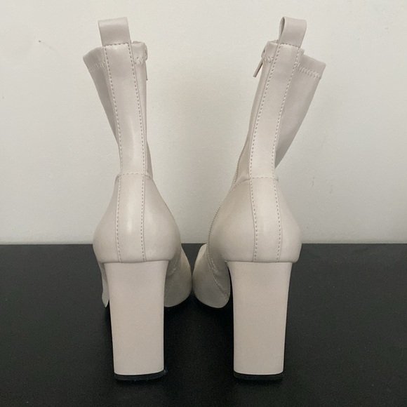 Zara white leather booties - Picture 4 of 5